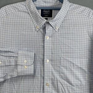 Charles Tyrwhitt Shirt Mens Extra Large XL Check Button Down Classic Fit No Iron